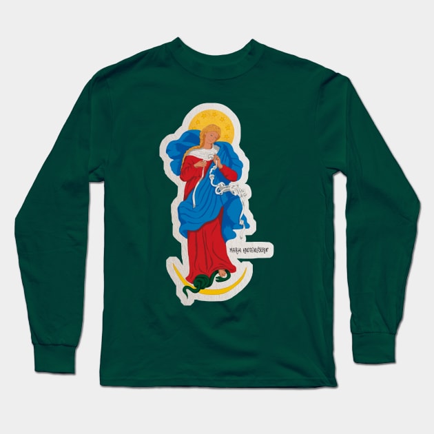 Mary who unties the knots Long Sleeve T-Shirt by Ô Bonne Mère